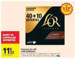 Carrefour Market L'OR ESPRESSO offre