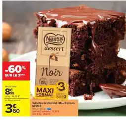 Carrefour Market Tablettes de chocolat Maxi Format NESTLÉ offre