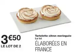 Monop' Tartelette citron meringuée offre