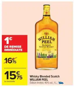 Carrefour Market Whisky Blended Scotch WILLIAM PEEL offre