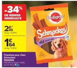 Carrefour Market Friandises pour chien Schmackos PEDIGREE offre