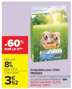 Carrefour Market CROQUETTES POUR CHIEN FRISKIES offre