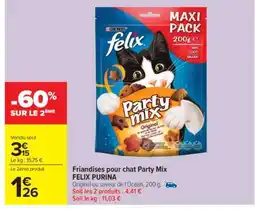 Carrefour Market FRIANDISES POUR CHAT PARTY MIX FELIX “PURINA” offre