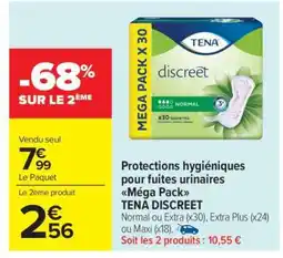 Carrefour Market TENA DISCREET offre