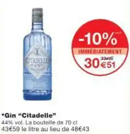 Monop' Gin Citadelle offre