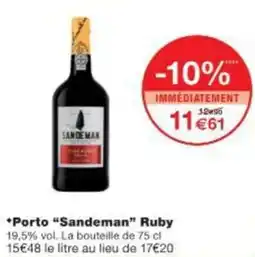 Monop' Porto Sandeman Ruby offre