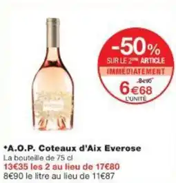 Monop' A.O.P. Coteaux d'Aix Everose offre