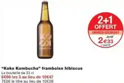 Monop' Koko Kombucha framboise hibiscus offre