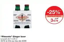 Monop' Pimento Ginger beer offre