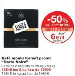 Monop' Café moulu format promo Carte Noire offre