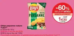 Monop' Chips paysanne nature Lay's offre