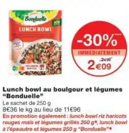 Monop' Lunch bowl au boulgour et légumes Bonduelle offre