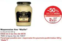 Monop' Mayonnaise fine Maille offre