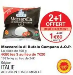 Monop' Mozzarella Di Bufala Campana A.O.P. offre