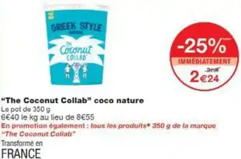 Monop' The Coconut Collab coco nature offre