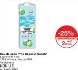 Monop' Eau de coco The Coconut Collab offre