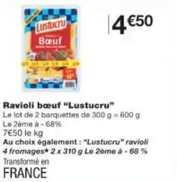 Monop' Ravioli bœuf Lustucru offre