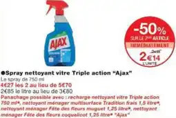 Monop' Spray nettoyant vitre Triple action Ajax offre