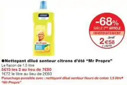 Monop' Nettoyant dilué senteur citrons d'été Mr Propre offre