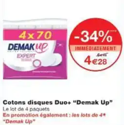 Monop' Cotons disques Duo+ Demak Up offre