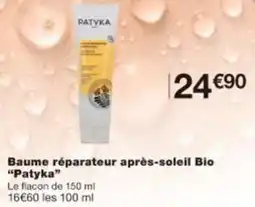 Monop' Baume réparateur après-soleil Bio Patyka offre