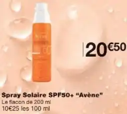 Monop' Spray Solaire SPF50+ Avène offre