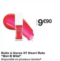 Monop' Huile à lèvres 07 Heart Rate Wet N Wild offre