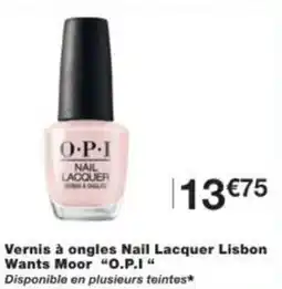 Monop' Vernis à ongles Nail Lacquer Lisbon Wants Moor O.P.I offre