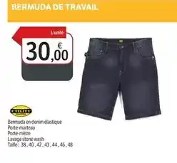 DomPro Wash - bermuda de travail offre