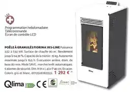 Bricomarché Dim - poêle à granulés fiorina 78s-line offre
