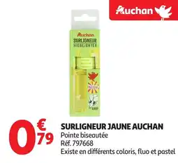 Auchan Surligneur jaune auchan offre