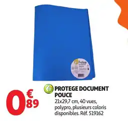 Auchan Protege document pouce offre