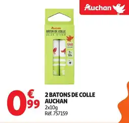Auchan 2 batons de colle auchan offre