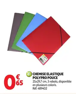 Auchan Chemise elastique polypro pouce offre