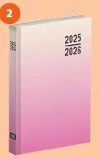 Auchan Agenda dégradé bleu ou rose offre