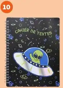 Auchan Cahier de texte alien offre