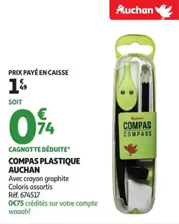 Auchan Compas plastique auchan offre