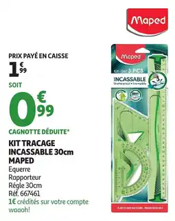 Auchan Kit tracage incassable maped offre