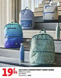 Auchan Sac à dos 1 compartiment trendy borne offre