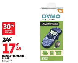 Auchan Dymo letratag abc + ruban offre