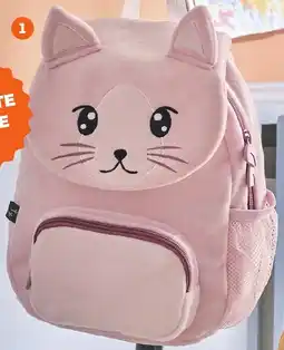 Auchan sac goûter peluche chat offre