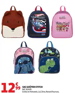 Auchan Sac goûter stitch offre