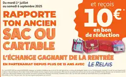 Auchan Rapporte ton ancien sac ou cartable offre