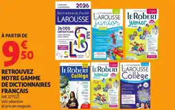 Auchan Retrouvez notre gamme de dictionnaires francais offre