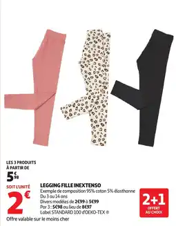 Auchan Legging fille inextenso offre