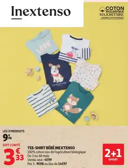 Auchan Tee-shirt bébé inextenso offre