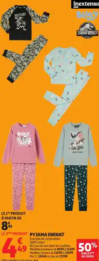 Auchan pyjama enfant offre