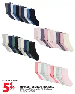 Auchan Chaussettes enfant inextenso offre