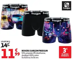 Auchan Boxers garcon freegun offre