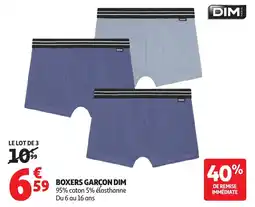 Auchan Boxers garcon dim offre